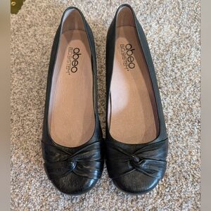 Abeo Black Knot-Front Ballet Flats